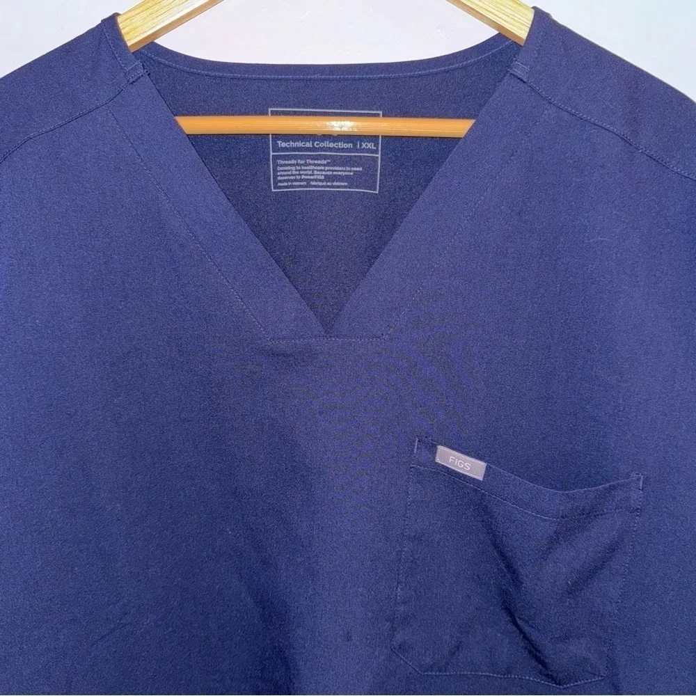 FIGS Technical Collection V-neck Short Sleeve Scrub Top Men’s XXL